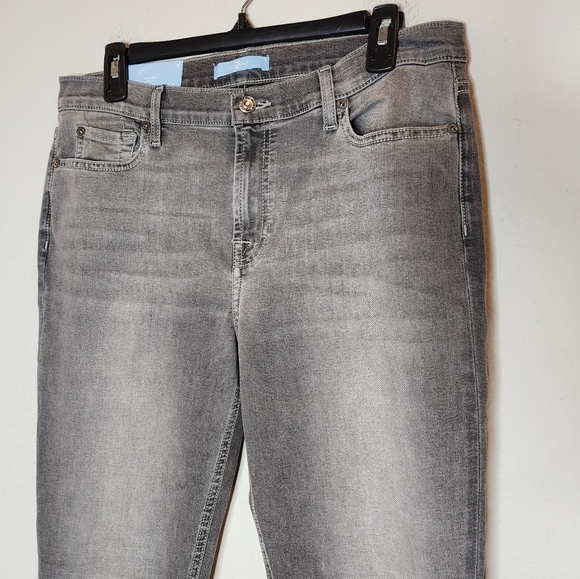 NWT 7 For All Mankind B(air) Denim Grey Ankle Skinny Jeans Women's Size 31 (12) - Picture 11 of 14